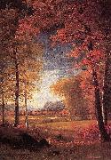 Albert Bierstadt Autumn in America, Oneida County USA oil painting artist